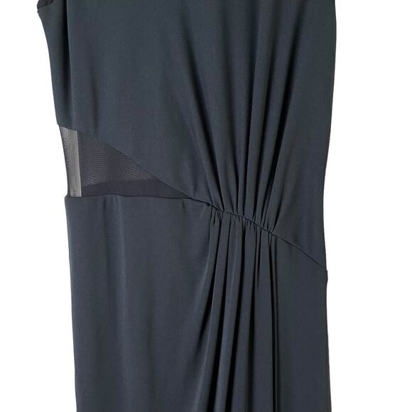 Halston Heritage Cheer Contrast Gown Sleeveless Formal Dress in Black, Size 4 - Picture 9 of 16